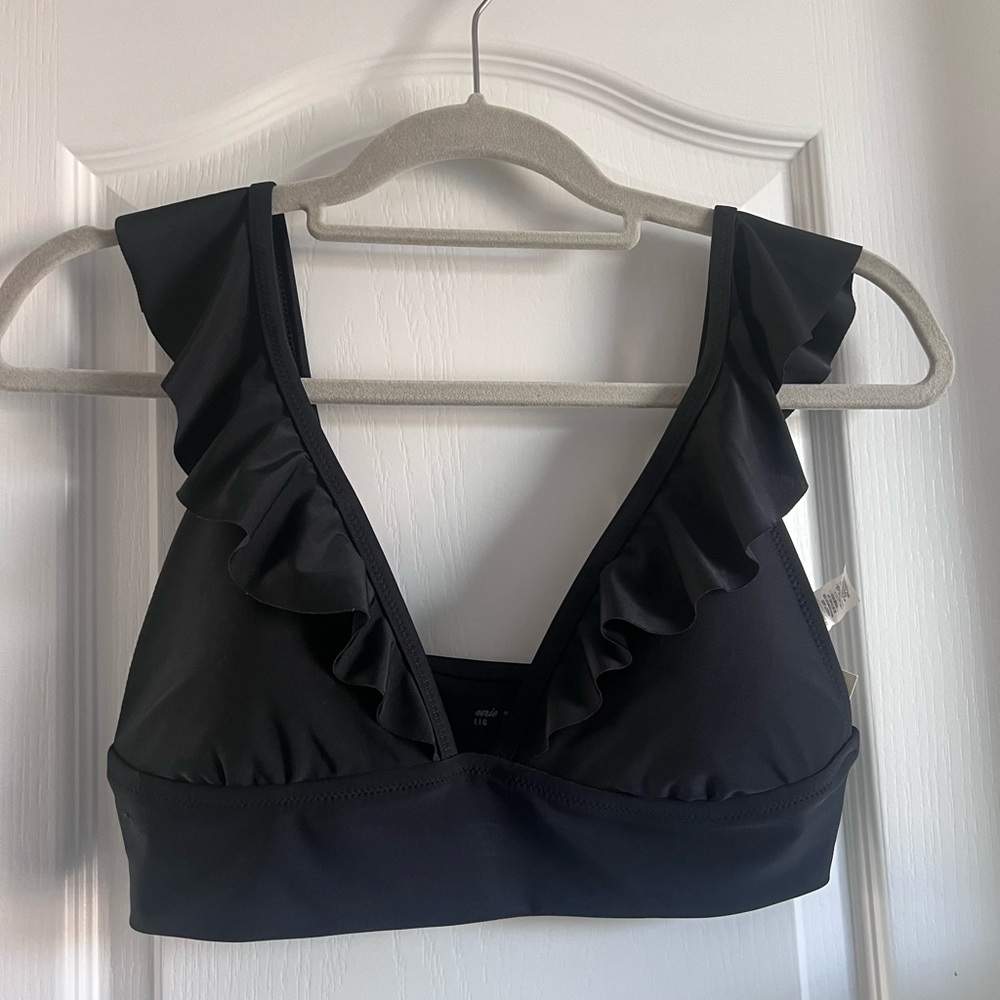 Aerie Ruffle triangle bikini top